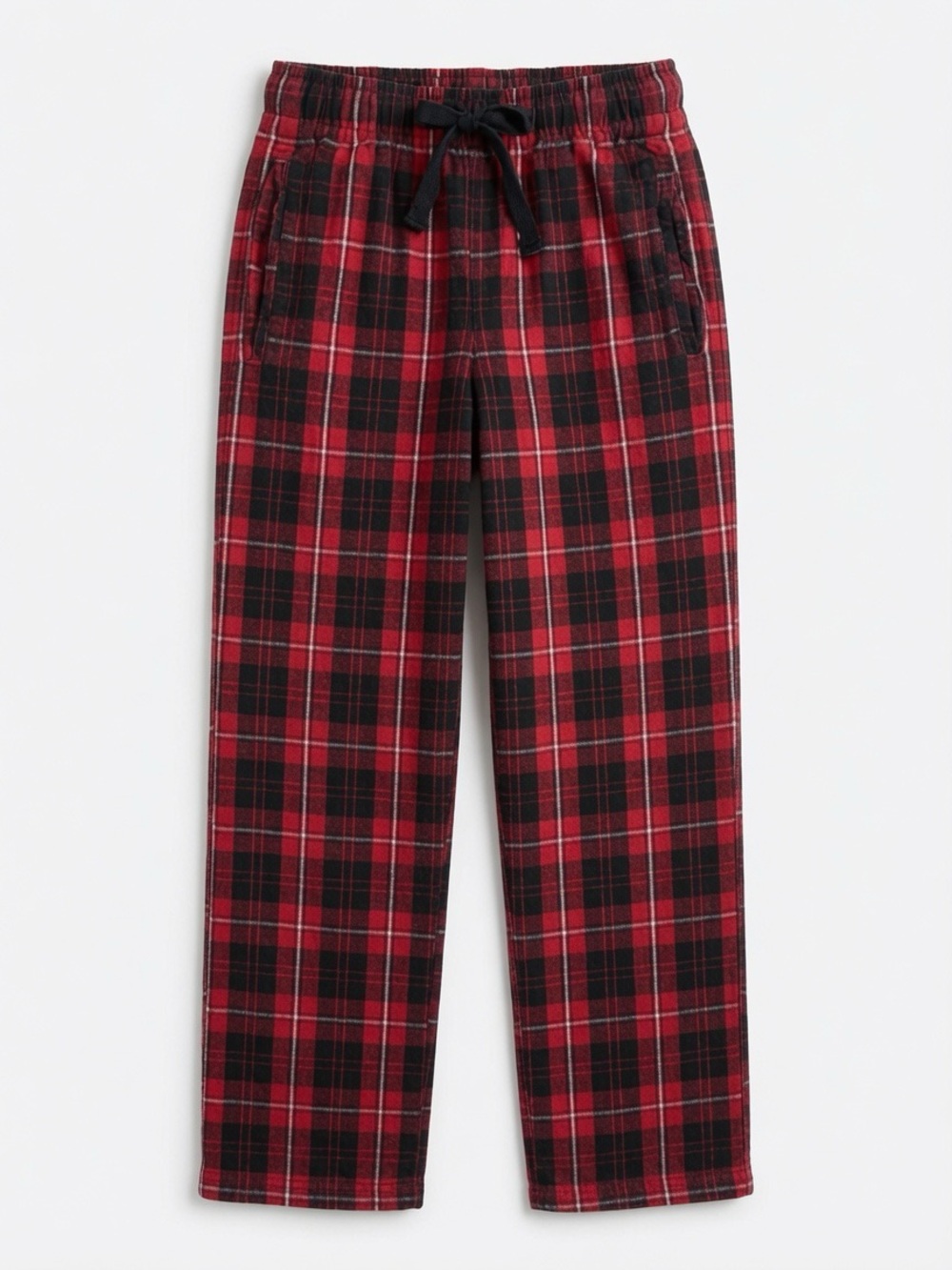 🟢3/$15 Boxercraft Boys S (6-8) Red Black Plaid Flannel Pajama Pants 🎄